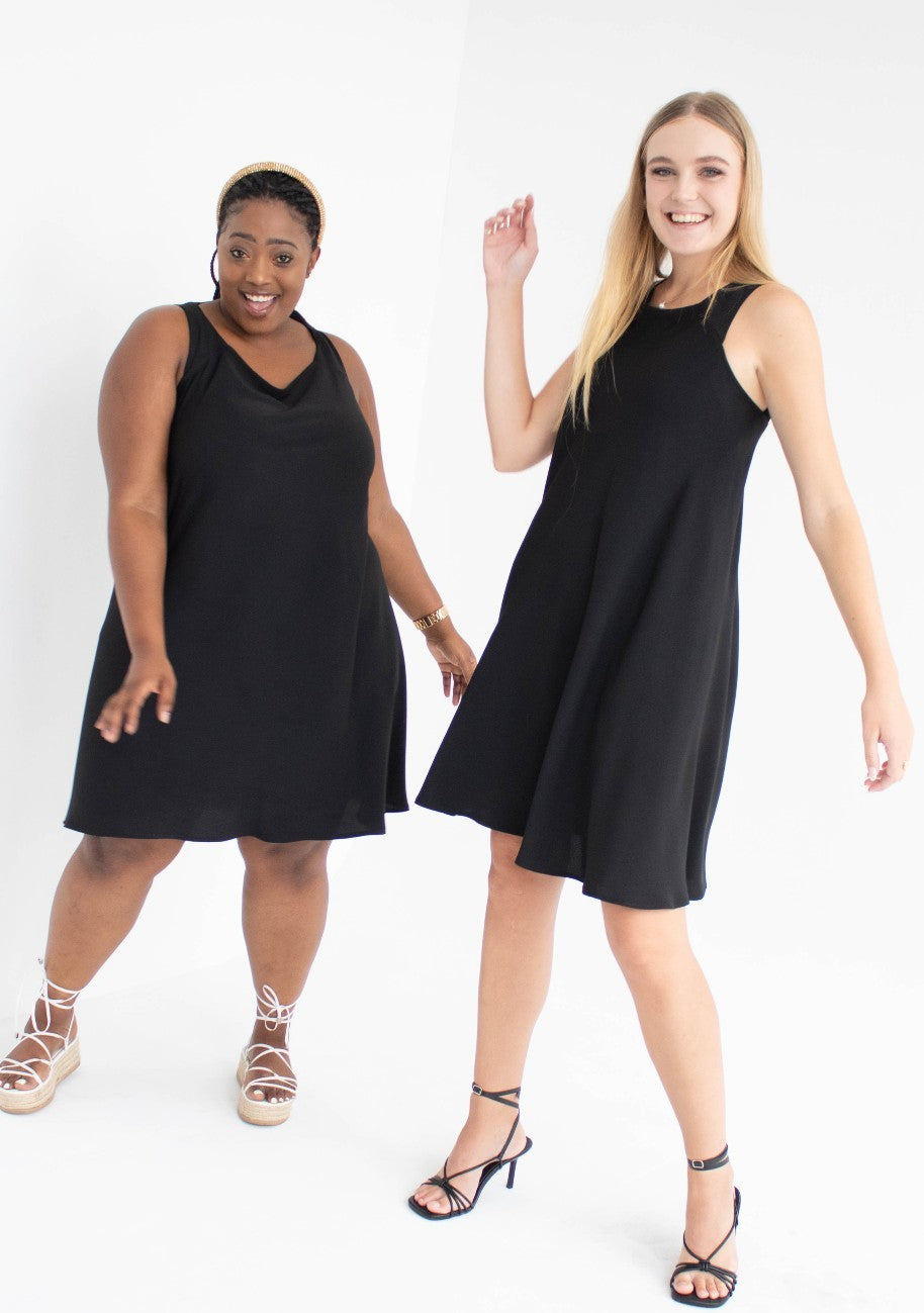 Little Black Linen Dress